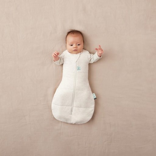 ERGOPOUCH Bebújós és alvózsák 2 az 1-ben Cocoon Oatmeal Marle 3-6 h, 6-8 kg, 2,5 tog