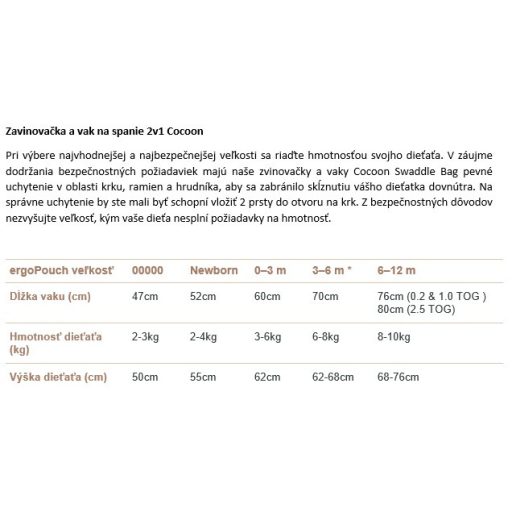 ERGOPOUCH Bebújós és alvózsák 2 az 1-ben Cocoon Oatmeal Marle 3-6 h, 6-8 kg, 2,5 tog