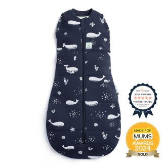   ERGOPOUCH Pólya és hálózsák 2 az 1-ben Cocoon Whale 3-6 hónap, 6-8 kg, 2,5 tog