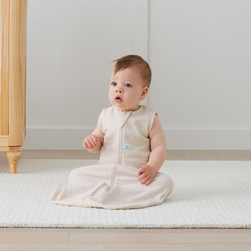 ERGOPOUCH Hálózsák organikus pamut Jersey Oatmeal Marle 8-24 hó, 8-14 kg, 0,2 tog