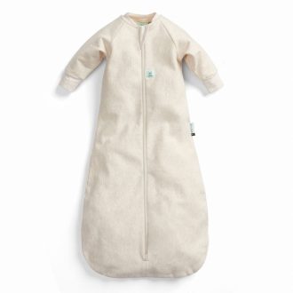   ERGOPOUCH Alvózsák ujjakkal, organikus pamut Jersey Oatmeal Marle 3-12 hó, 6-10 kg, 1 tog