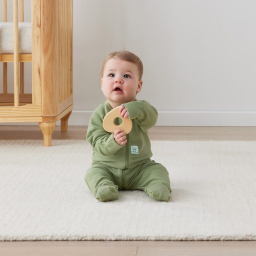 ERGOPOUCH Aludni való overall organikus pamut Layers Moss 0-3 h, 3-6 kg, 1 tog