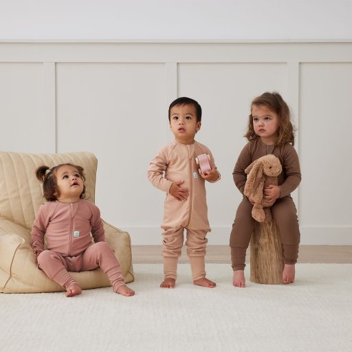 ERGOPOUCH Aludni való overall organikus pamut Layers Rose 3-6 h, 6-8 kg, 1 tog