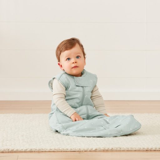 ERGOPOUCH Organikus pamut hálózsák Sheeting Sage 2-4 év, 2,5 tog