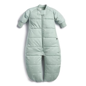   ERGOPOUCH Alvózsák és kezeslábas 2 az 1-ben organikus pamut Suit Sage 8-24 hónap, 8-14 kg, 2,5 tog