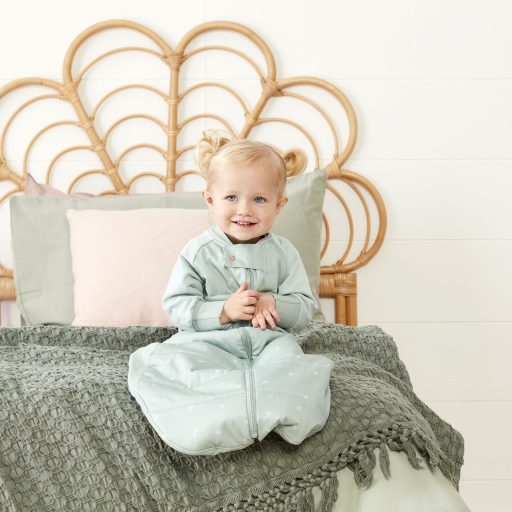 ERGOPOUCH Alvózsák és kezeslábas 2 az 1-ben organikus pamut Suit Sage 8-24 hónap, 8-14 kg, 2,5 tog