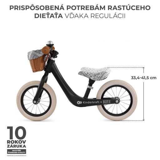 KINDERKRAFT Rapid 2 Lunar Black Bizuu futóbicikli